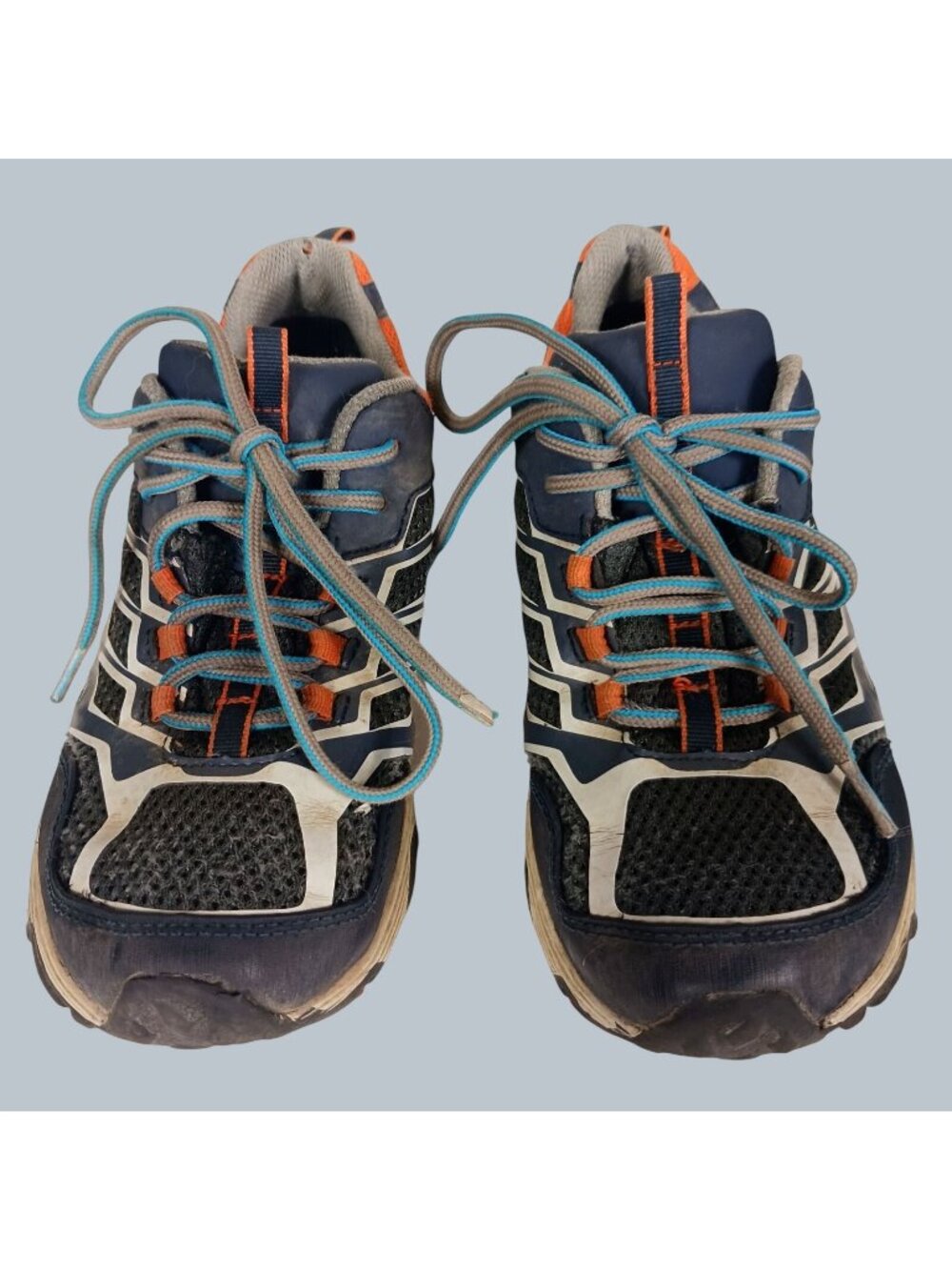 Merrell Moab FST Low Waterproof Hiking Sneakers Big Kids 4M Gray Trail Outdoor